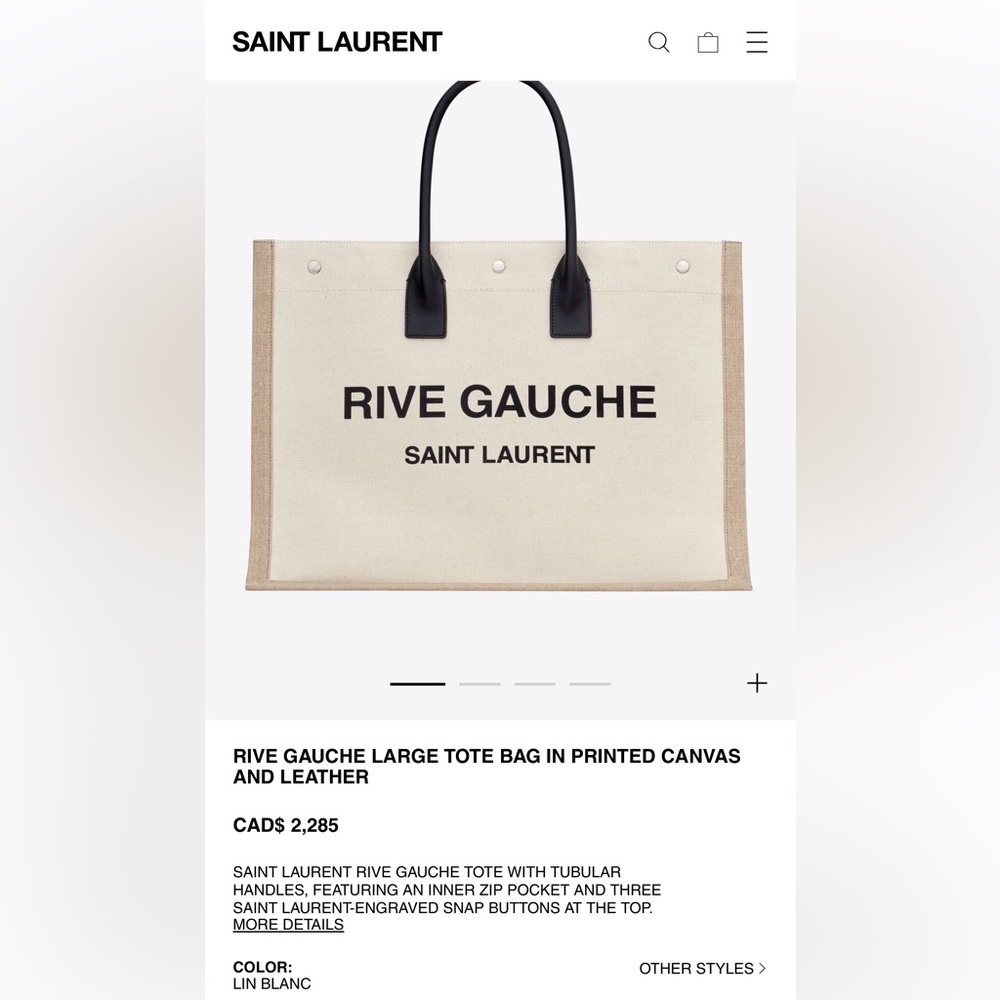 *OPEN TO TRADES*  YSL rive gauche large tote bag 👜